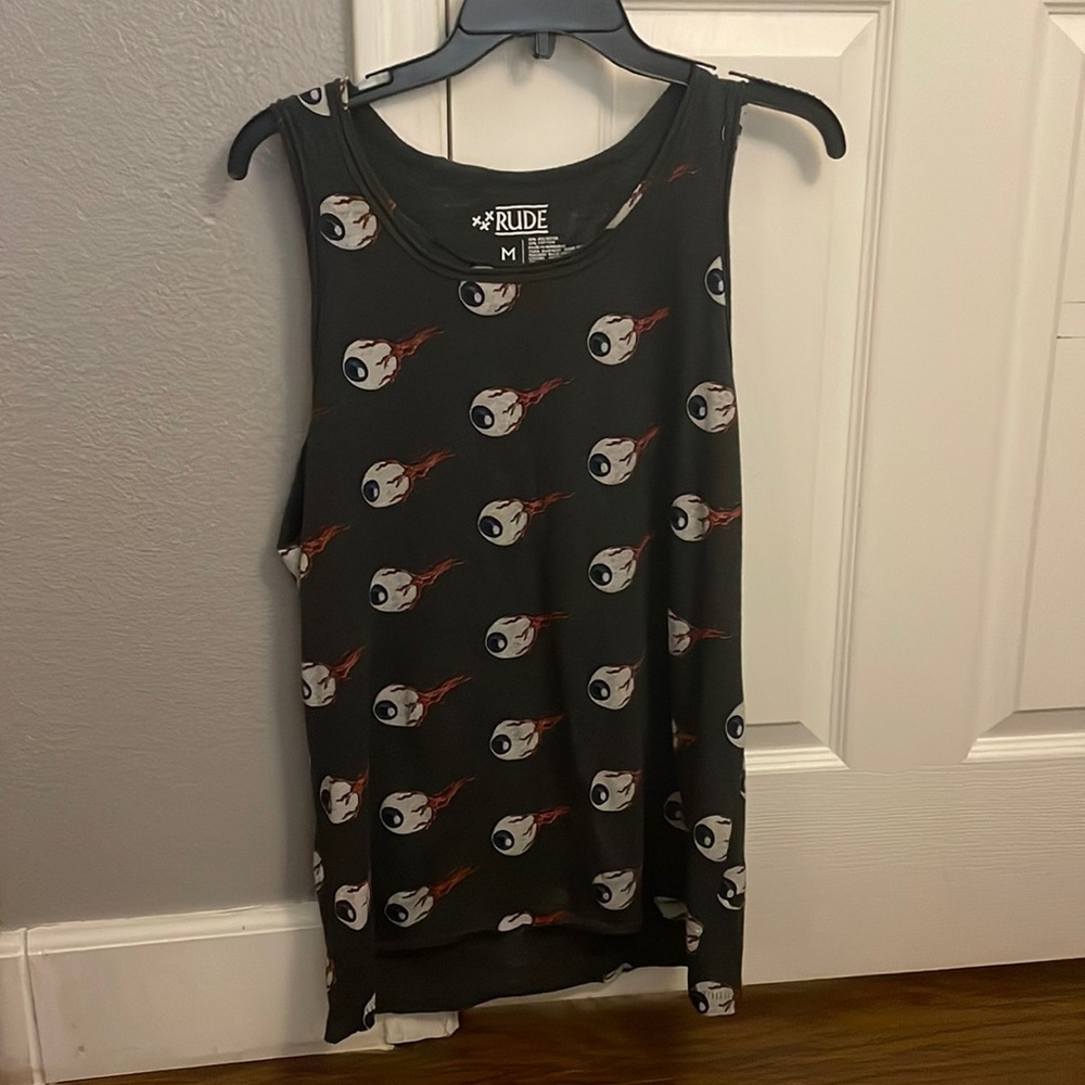Rude eyeballs tank top